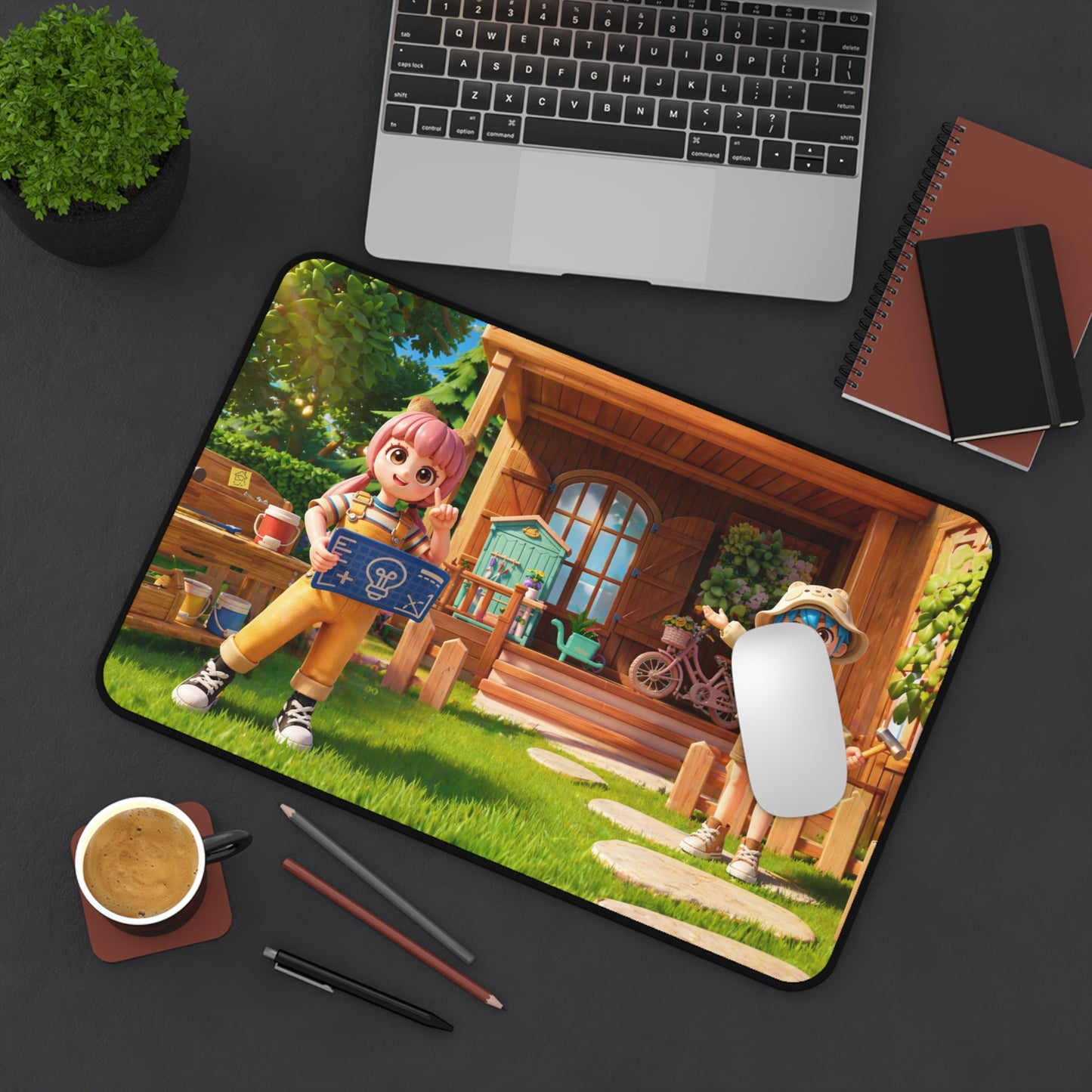 Heartopia Let's Build Together Desk Mat