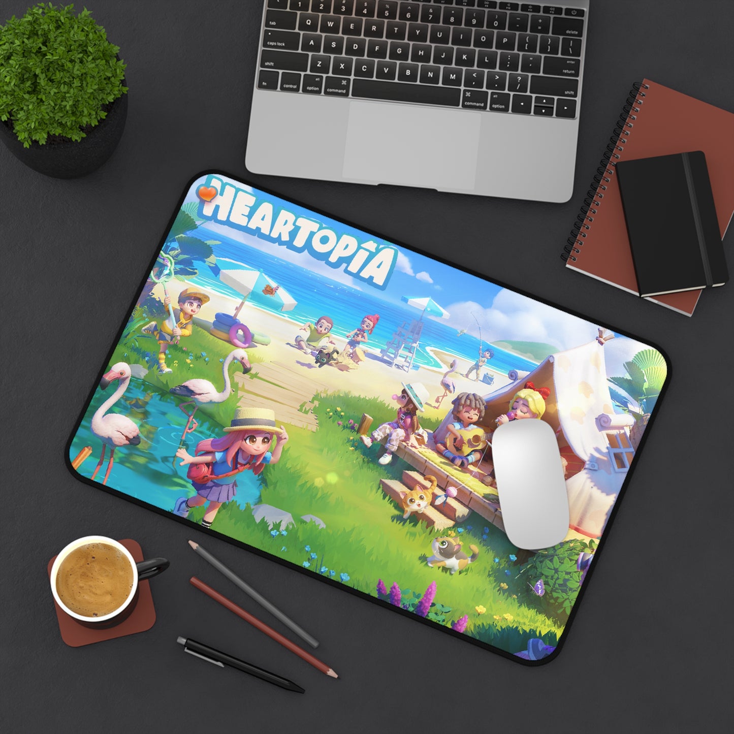 Heartopia Beach Desk Mat