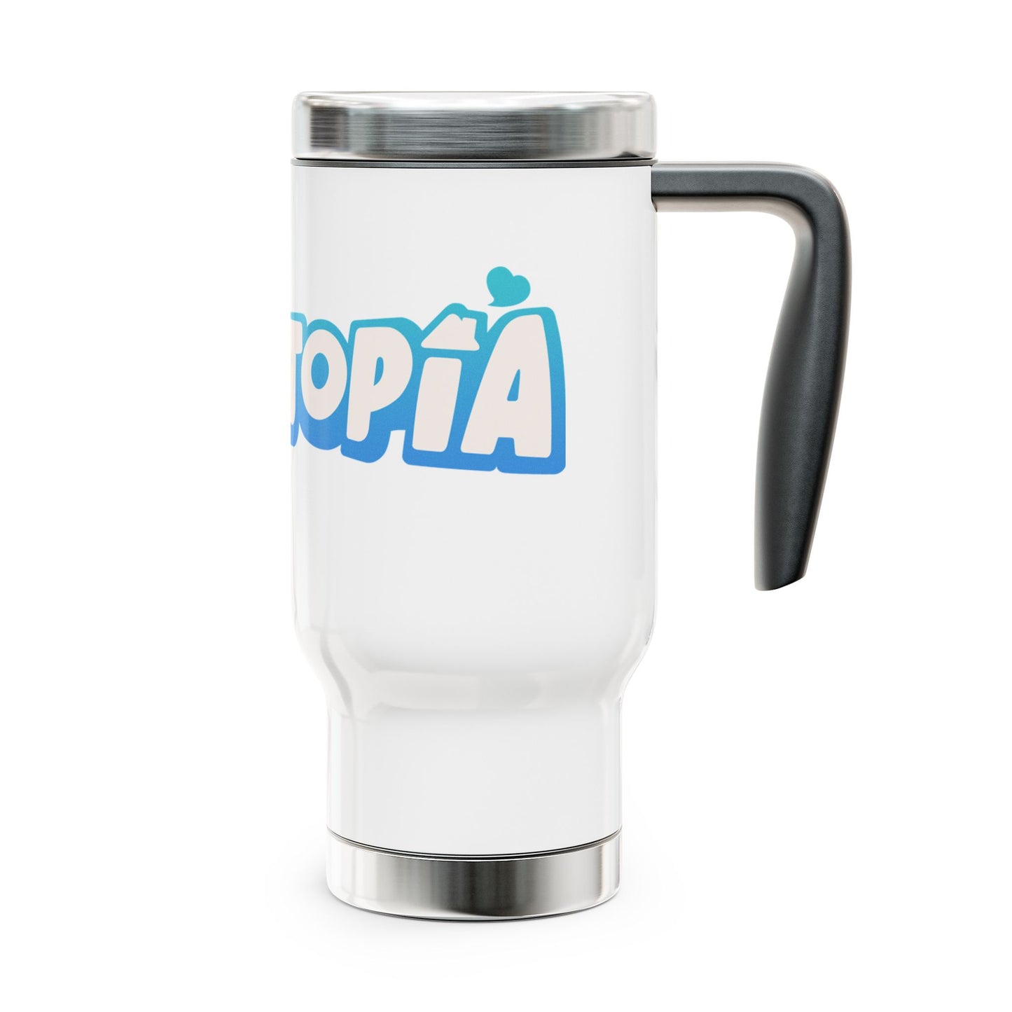 Heartopia Logo White Travel Mug (14oz)