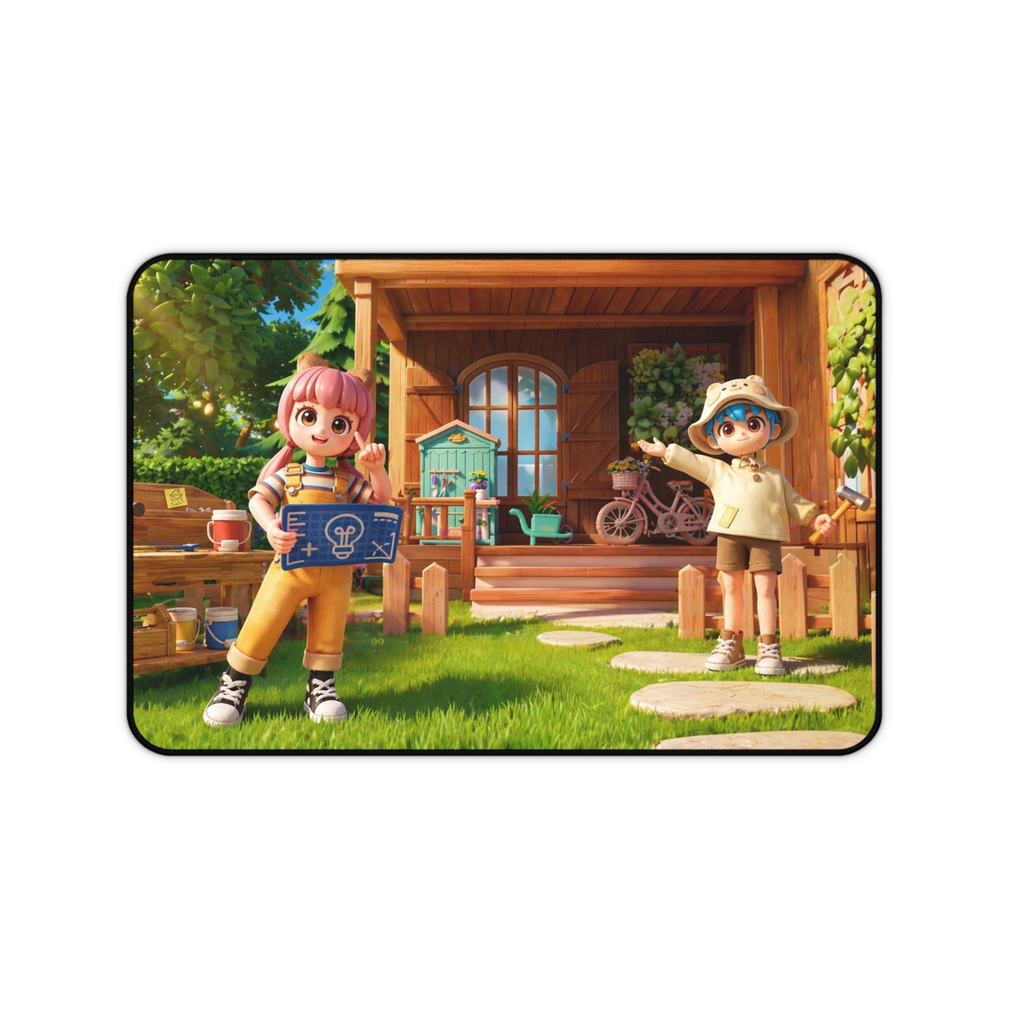 Heartopia Let's Build Together Desk Mat