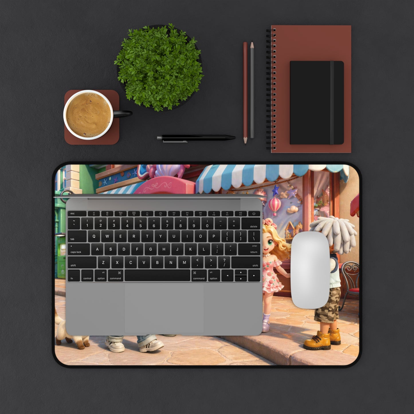 Heartopia Shopping With Friends Desk Mat