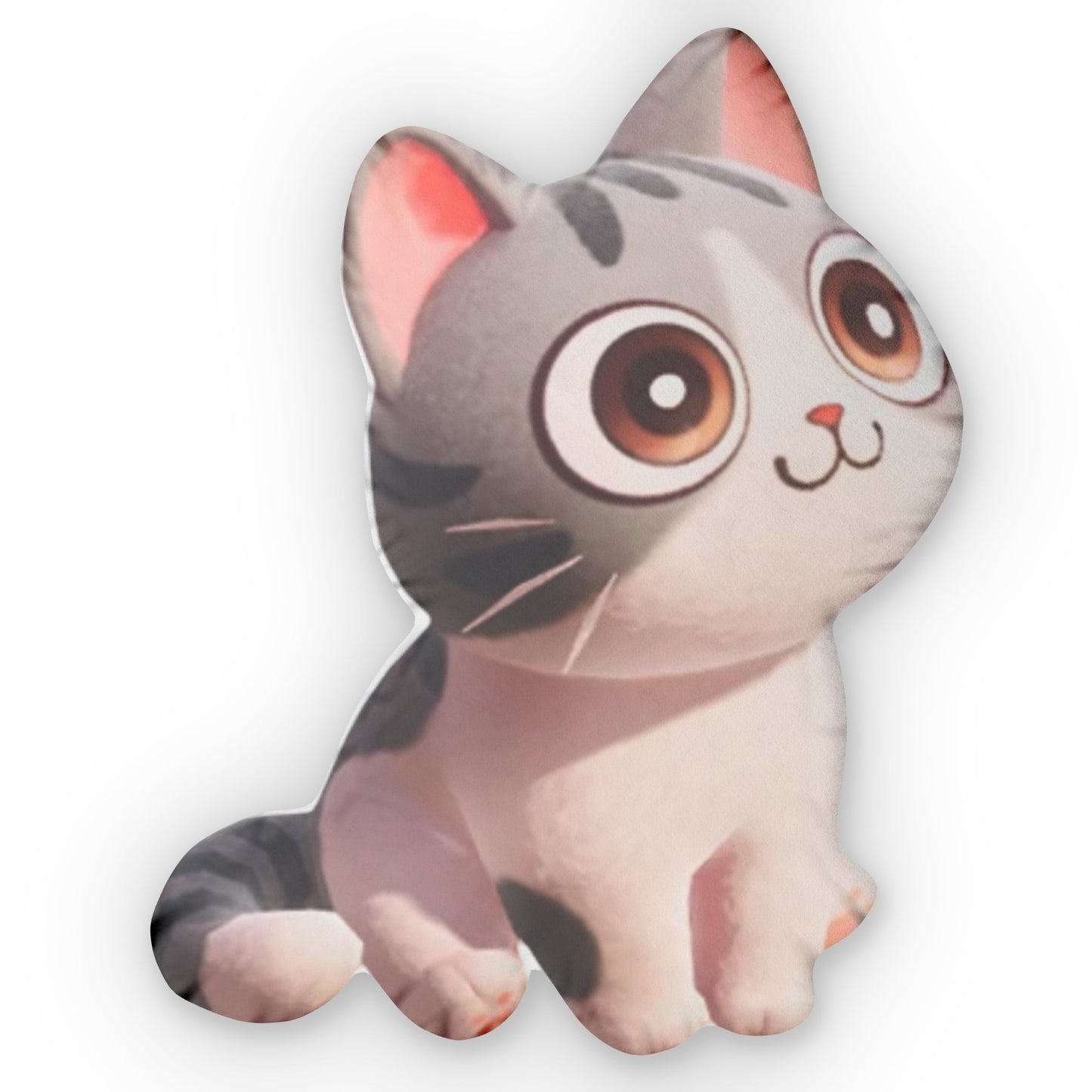 Heartopia Silver British Shorthair Cat Plush Pillow