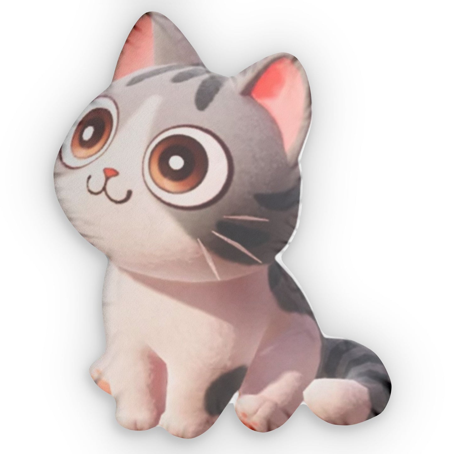 Heartopia Silver British Shorthair Cat Plush Pillow