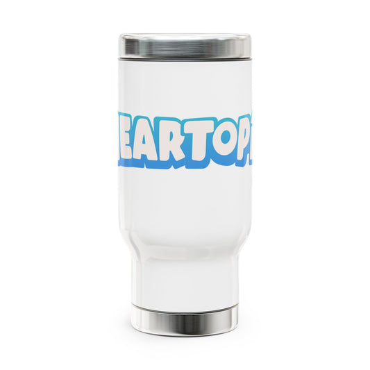 Heartopia Logo White Travel Mug (14oz)