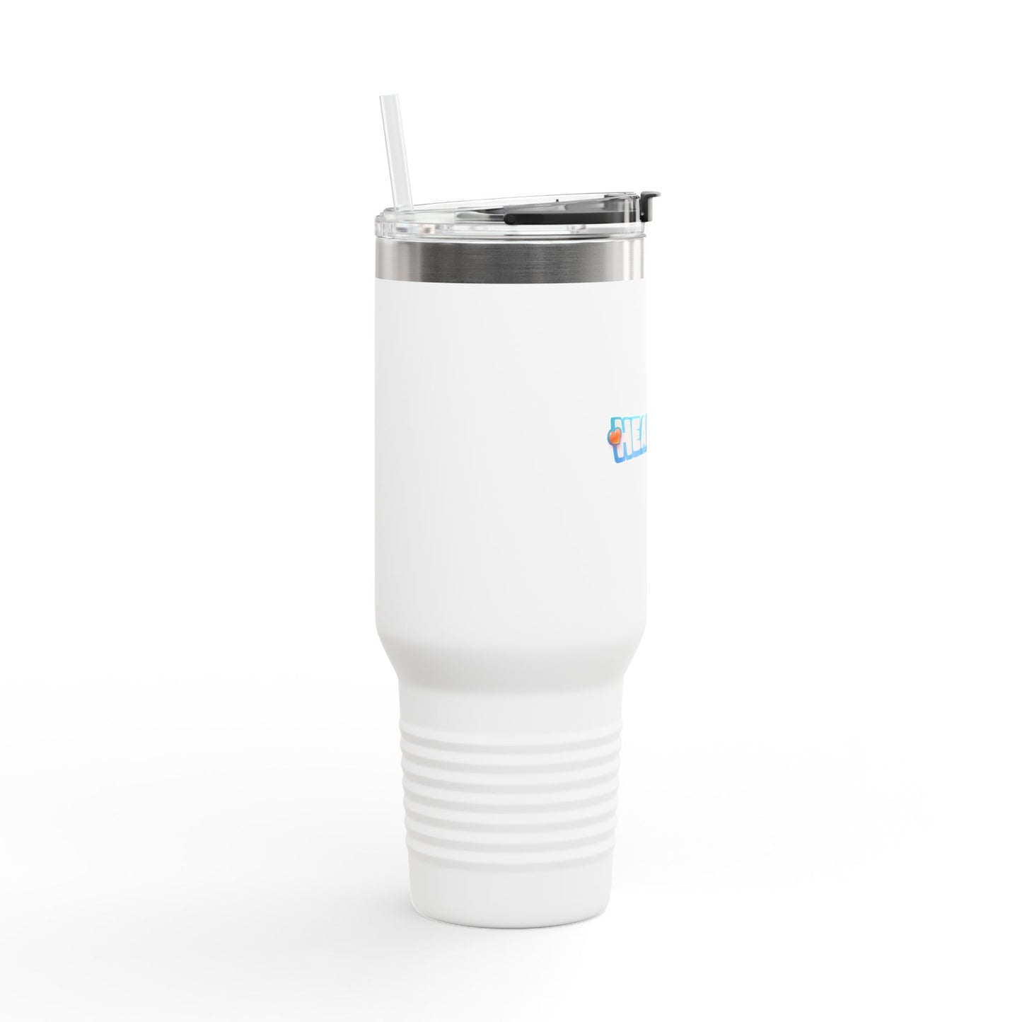 Heartopia Logo White Travel Mug (40oz)