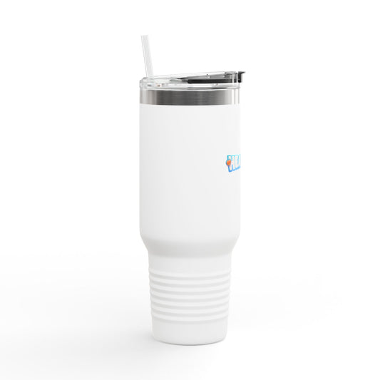 Heartopia Logo White Travel Mug (40oz)