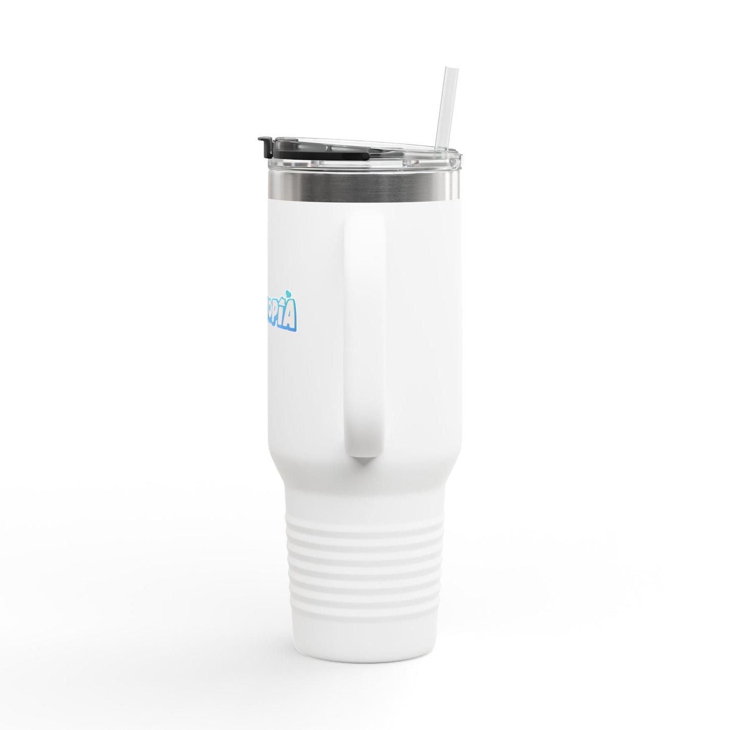 Heartopia Logo White Travel Mug (40oz)