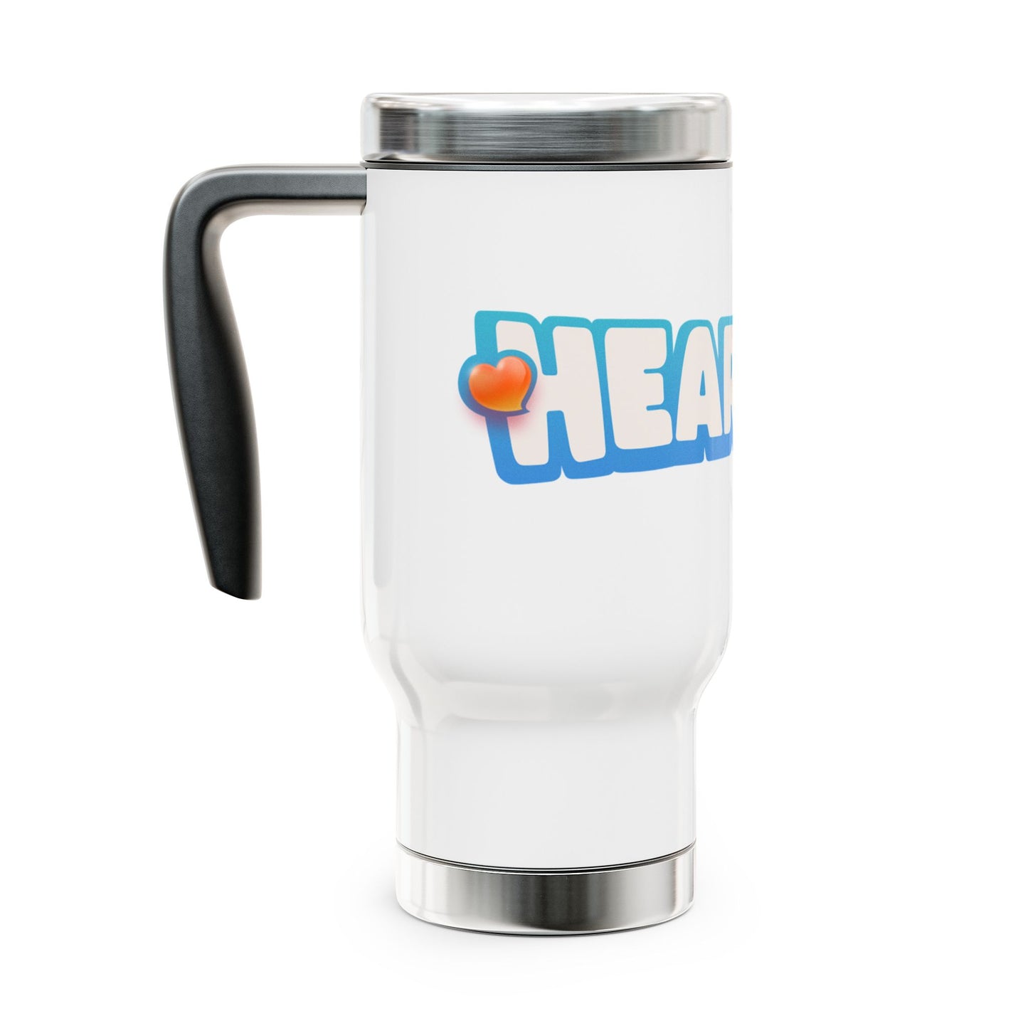 Heartopia Logo White Travel Mug (14oz)