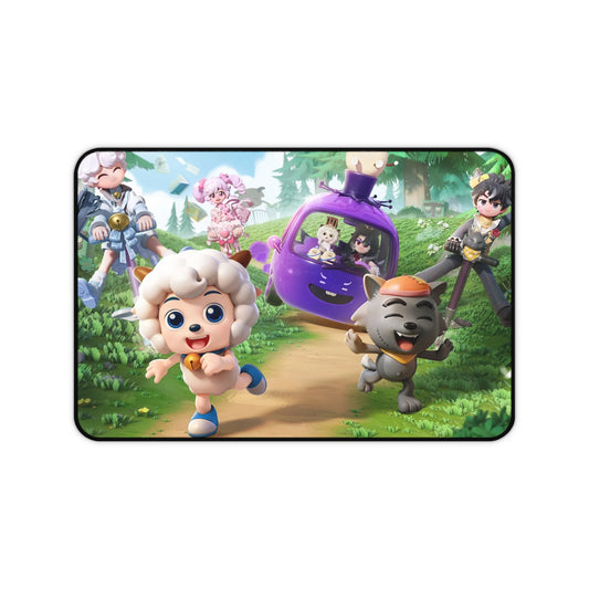 Heartopia Pleasant Goat and Big Big Wolf Desk Mat