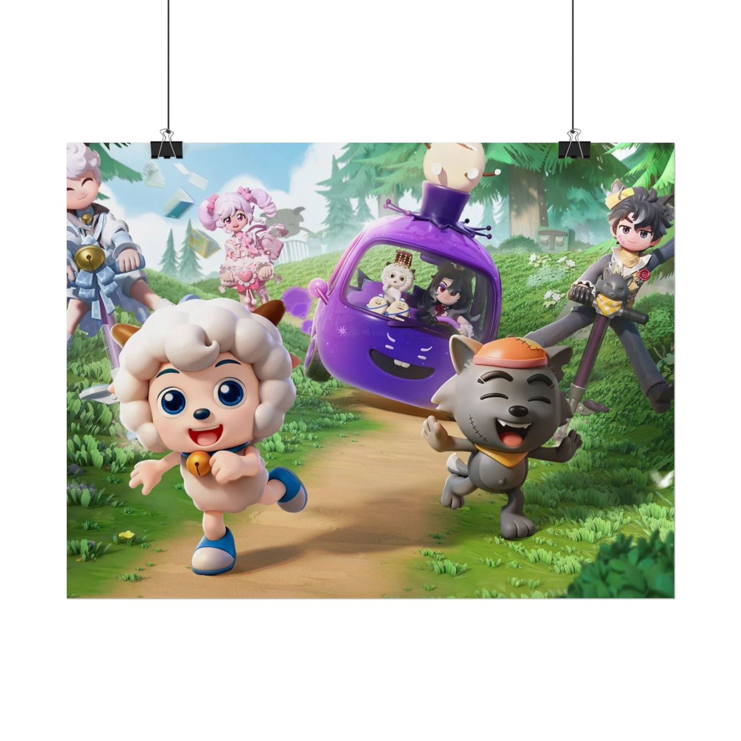 Heartopia Pleasant Goat and Big Big Wolf Poster